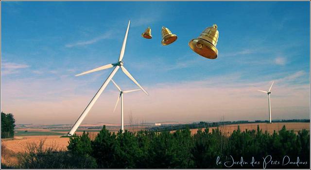 Cloches contre éolienne...
