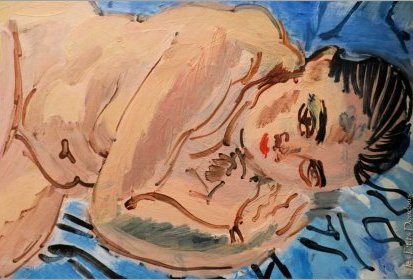 Raoul Dufy - Nu féminin (1930) huile sur toile (détail)