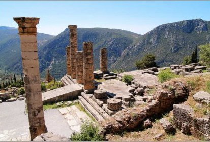 Delphes - le Temple d'Apollon