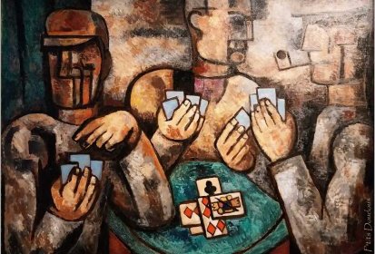 GROMAIRE Marcel - la Partie de cartes, 1928