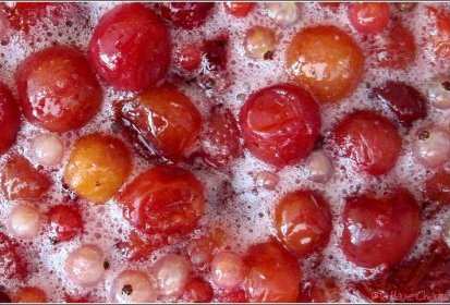 confitures de cerises (& groseilles)